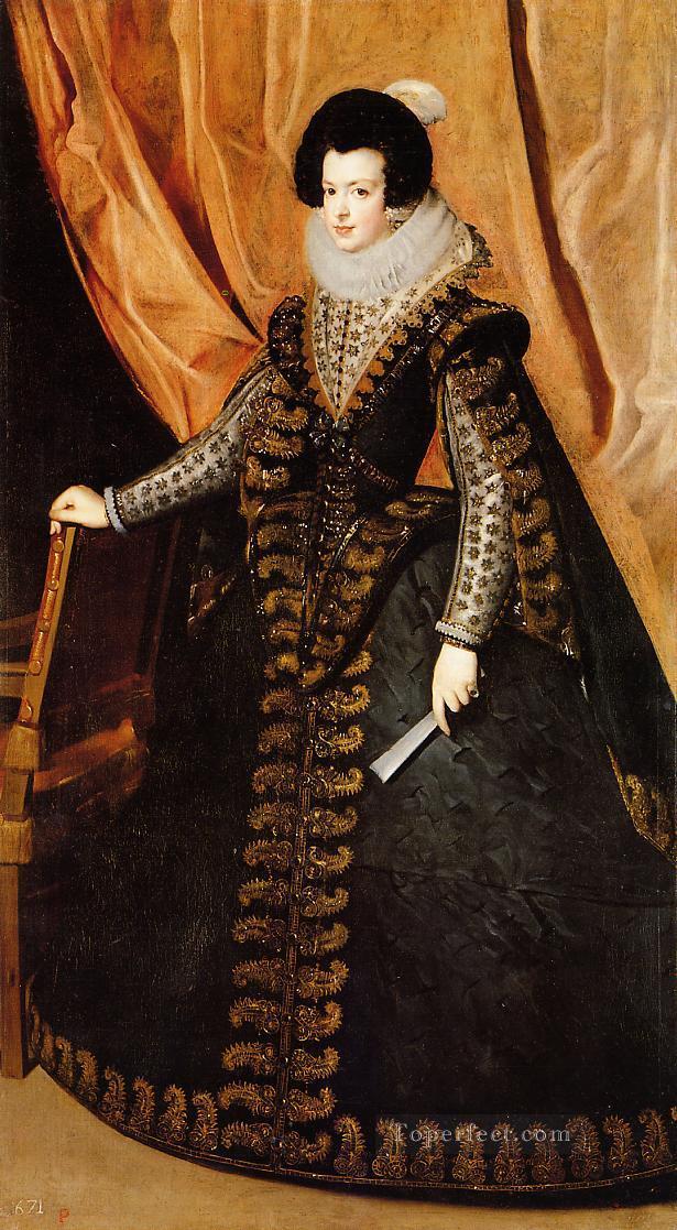 Queen Isabel Standing portrait Diego Velazquez Oil Paintings